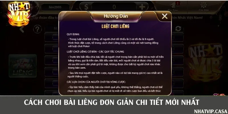 Hướng dẫn tham gia đánh bài Liêng cho người mới