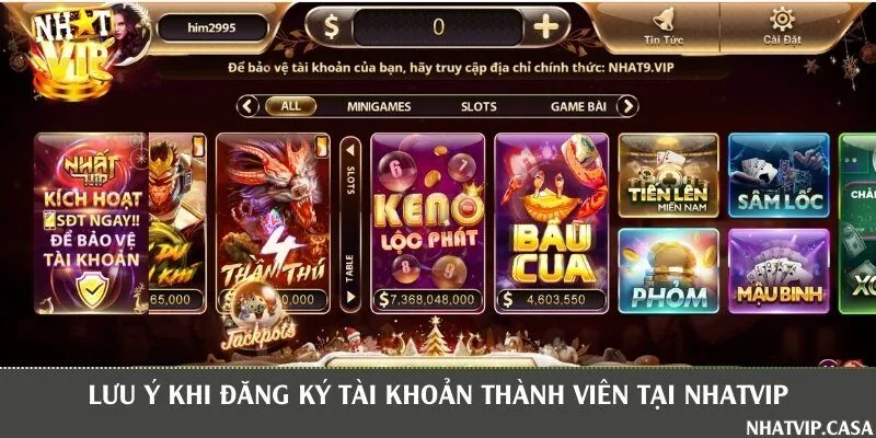 Những lưu ý trong quá trình thiết lập tài khoản game bài cho người mới